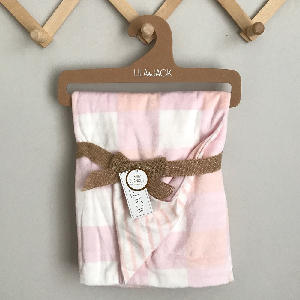 Lila & Jack brand new pink baby blanket